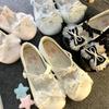 Fashion Lace Bow Knot Women's Mary Jane Shoes 2025 New Sweet Ballet Dance Shoes Fashion Buckle Strap Comfortable Princess Leather Shoes