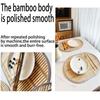 Простая полированная бамбуковая овальная подставка, с окантовкой, нескользящая, теплоизолирующая, в натуральном стиле, подходит для домашнего использования в качестве декоративной подставки для посуды.