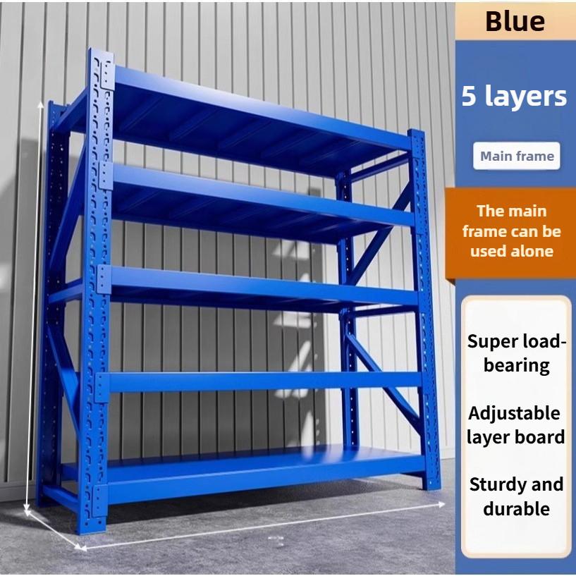 Thickening Storage Shelves Warehouse Heavy-duty Floor Display Rack Household Supermarket Multi-function Iron Shelf