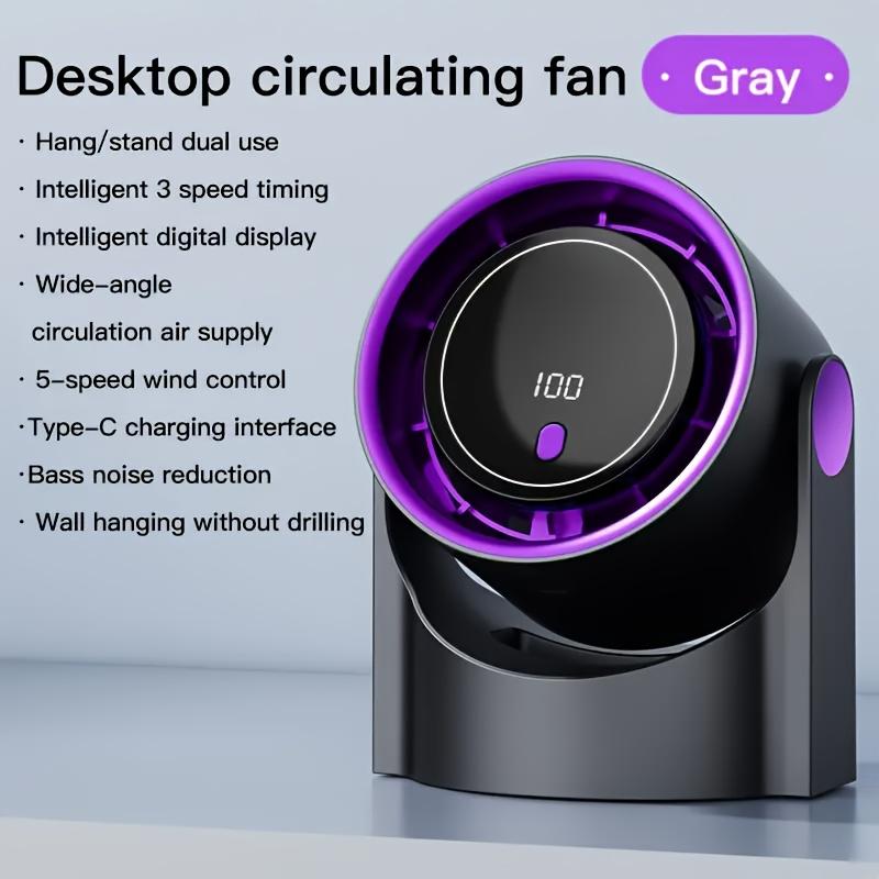 Smart Electric Fan 100 Speed Usb Multifunction Bladeless Fan Desktop Silent Wall Mounted Ventilator Fans For Home Office Indoor