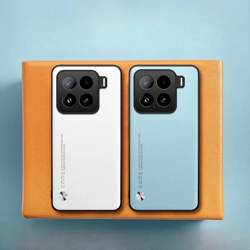 New PU Leather Matte Case For Xiaomi 15T Pro 14T Pro Silicone Thin Soft Shookproof Bumper Cover For Xiaomi 15 Pro Poco M7 4G