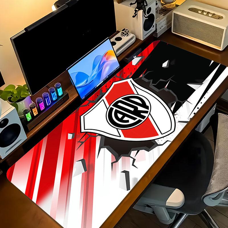 River Plate Mouse Pad, Large Gaming Desk Mat, Non-slip XXL Mousepad for Laptop & Tablet, Mini PC Playmat with Stitched Edges