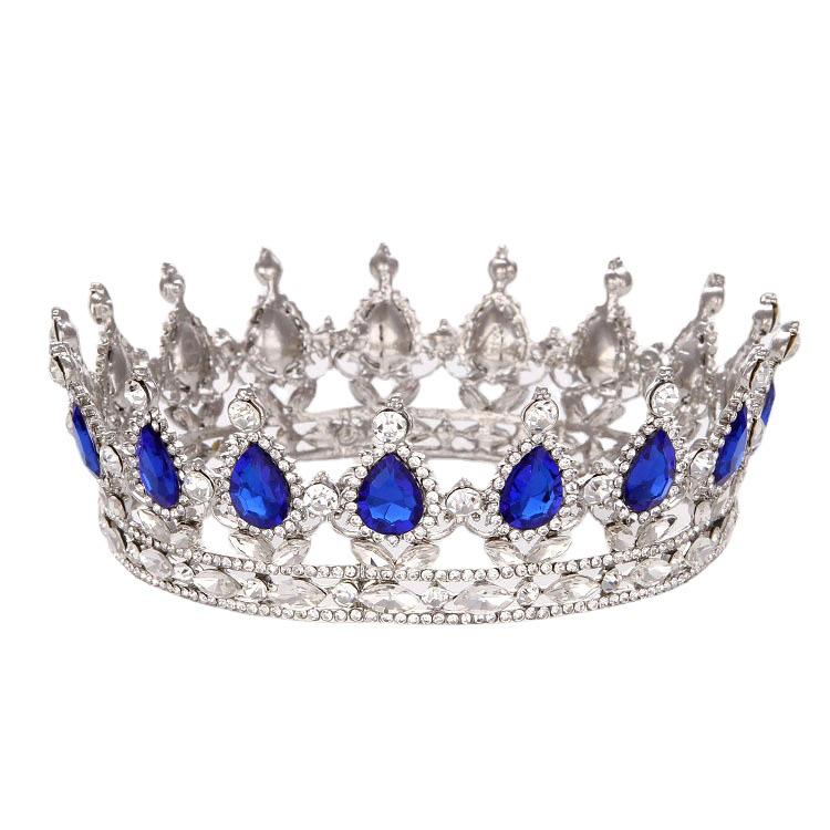 European Retro Baroque Bridal Crown Jewelry - Suitable for Weddings and 18th Birthday Gifts