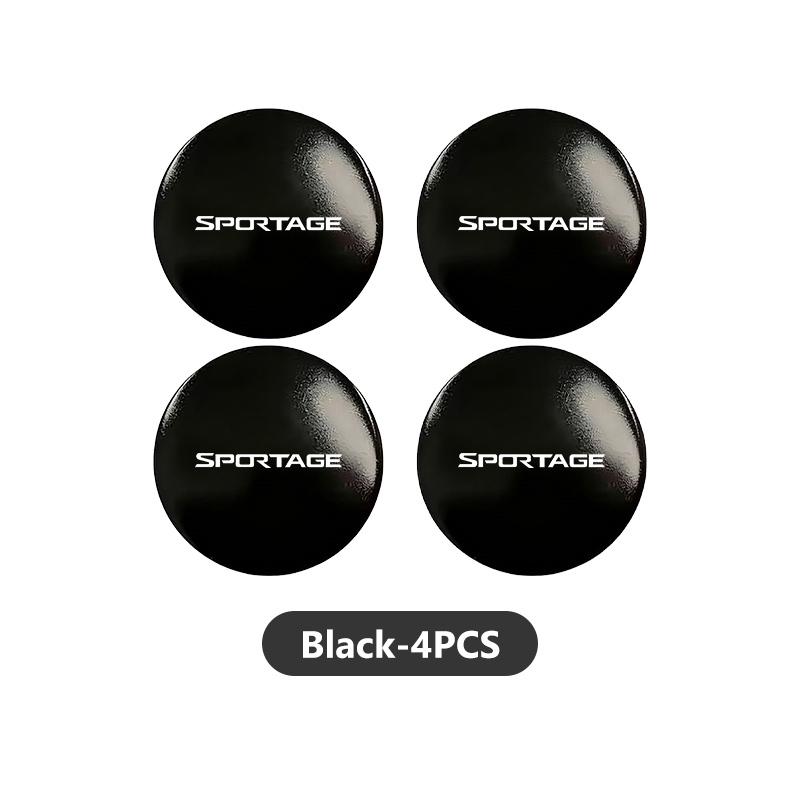 AANE1 4pcs 56mm Car Aluminum Logo Wheel Center Hub Cap Badge Sticker For KIA K2 K3 K5 Rio Soul Sportage Soul Ceed Forte Niro Cadenza