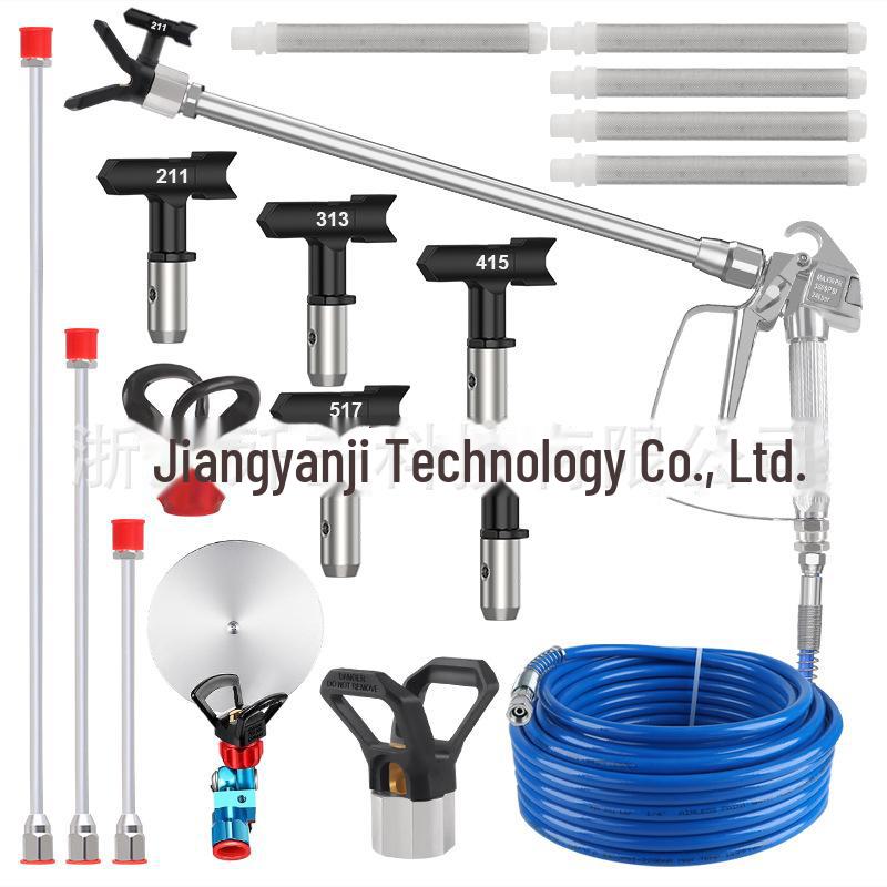 Комплект безвоздушного распылителя высокого давления: Форсунка, седло «утконос», труба, фильтр распылителя, удлинительный стержень.