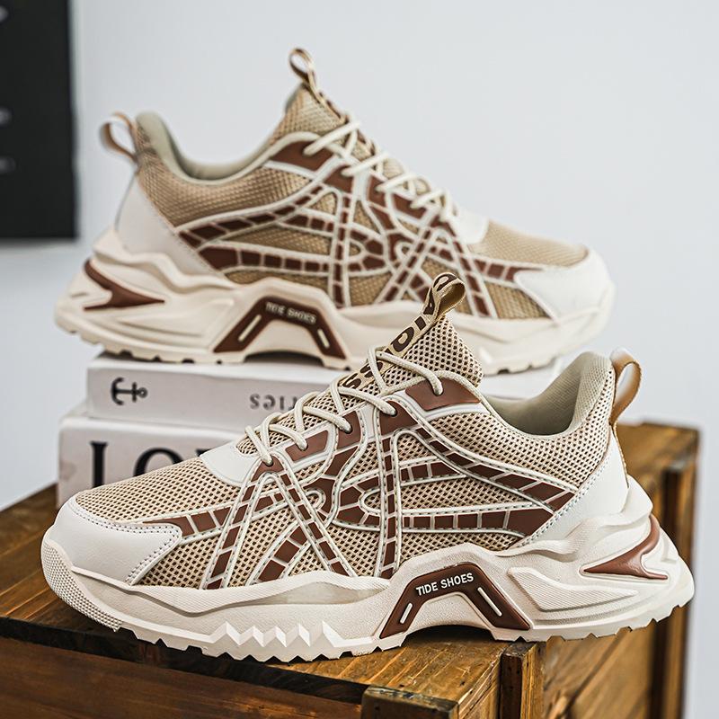 Осенняя мужская обувь новая дышащая сетчатая платформа уличная спортивная обувь молодежная универсальная повседневная обувь для бега