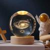 3D хрустальные светильники, светящийся планетарный галактический ночник, хрустальный шар, ночник, домашний декор, рождественский подарок
