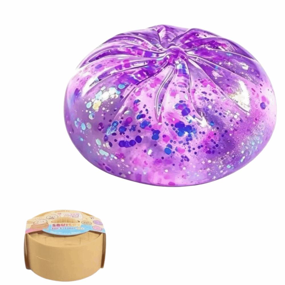 Bun Dumpling Squishy Toy Colored Glitter Squeezable Ball Slow Rebound Bao Bun Party Favors