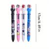 Back To School 5pcs 0.5mm Cartoon Astronaut Shape Seal Six Colors Ballpoint Pen, Durable School Learn Ballpoint Pen for Awarding Student Prize Smooth
