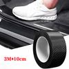 5M 3D Carbon Fiber Car Sticker DIY Paste Protector Strip Auto Door Sill Side Mirror Anti Scratch Tape Waterproof Protect Film