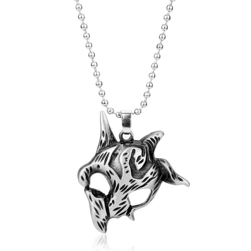 Game League Of Legend Weapon Necklace Hero League Rank Ahri Riven Yasuo Cosplay Necklace Men Chain Jewelry For Fans