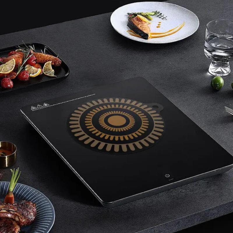1 шт. коврик для индукционной варочной панели, термостойкие защитные коврики для варочной панели с меняющим цвет дизайном, толстые чехлы для варочной панели, силиконовые коврики для варочной панели