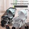 Universal Full Coverage Baby Stroller Mosquito Net with Enlarged Encrypted Mesh