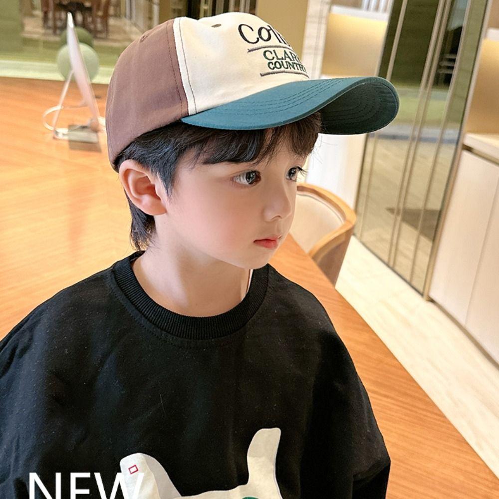 Кепка с вышитыми буквами, дышащая детская шляпа от солнца, повседневный козырек