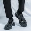Мужские туфли-лифты на платформе, уличные шнурки, черные кожаные оксфорды, свадебное платье, танцевальный бизнес, формальный смокинг, увеличивающий рост, пиджаки для выпускного вечера, обувь для мужчин