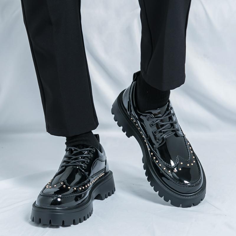 Мужские туфли-лифты на платформе, уличные шнурки, черные кожаные оксфорды, свадебное платье, танцевальный бизнес, формальный смокинг, увеличивающий рост, пиджаки для выпускного вечера, обувь для мужчин
