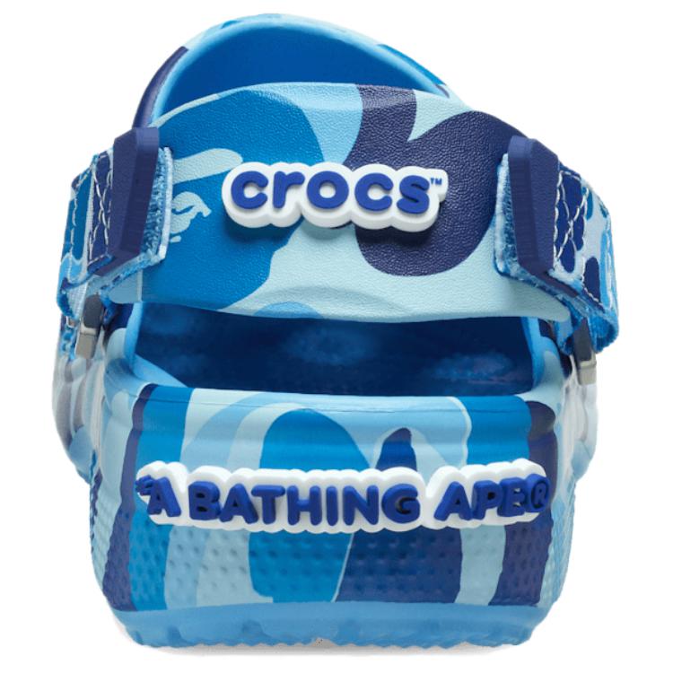BAPE x Crocs Classic Clog ABC Camo - Синие Унисекс Кроссовки 209627-4TB