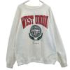 90-е Сделано в США Принт колледжа Свитшот с длинным рукавом Мужской Б/У