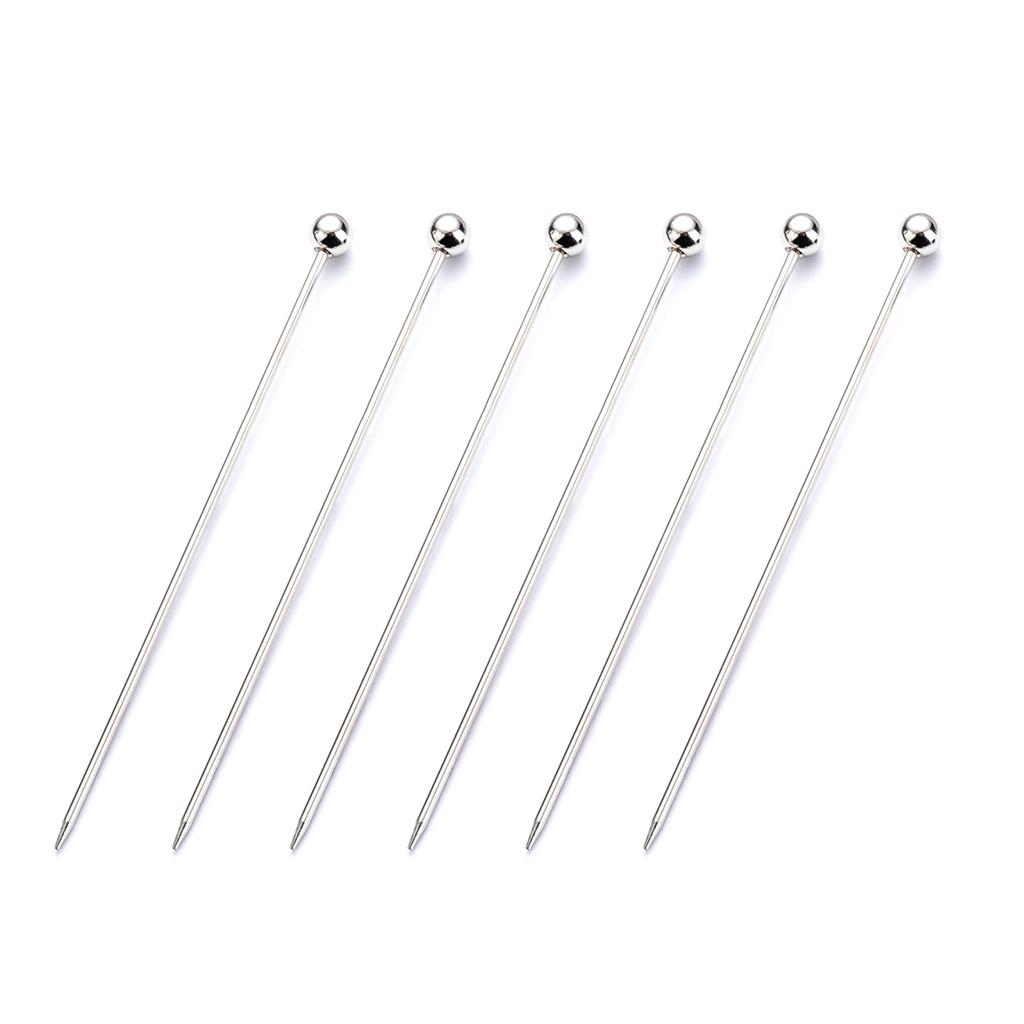 6 шт. палочка для теста из нержавеющей стали, инструмент для выпечки, многоразовые иглы для тестирования тортов, кухонные инструменты для домашней выпечки, прочные