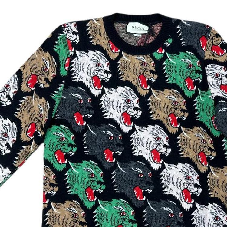 GUCCI Sweaters Men's Black Crew Neck Moderate Other 526599-X9X30-1099