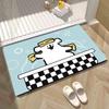 Cartoon Bathroom Door Absorbent Foot Mat Household Bathroom Door Quick-drying Cut-out Mat Diatom Mud Mat