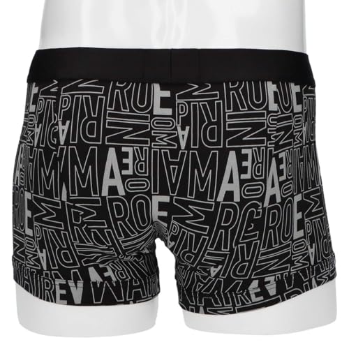 Emporio Armani ALL OVER BOLD LOGO Боксеры с ярким логотипом, Застежка спереди, Мужское нижнее белье, Размер S (Размер ЕС), военно-морской флот (Код продукта: 54045069)