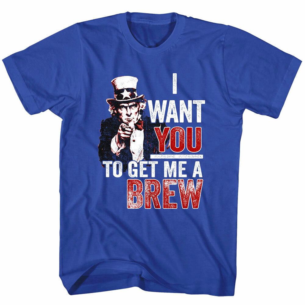 Drunk Society Uncle Sam Men's I Want You to Get me a Brew Drinking Booze Unisex T-Shirt