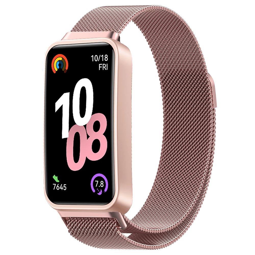 Миланская петля для Huawei Band 10 9 8 Магнитный металлический браслет из нержавеющей стали Ремешок Аксессуары для Huawei Band 11/11 Pro