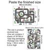 Educational Toy Self-adhesive Car Road Games Traffic Map Stickers Parking Lot Signs Cartoon Pattern
