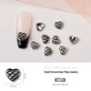 Chrome Heart Cross & Diamond Nail Art Jewelry - Retro Punk Style Accessories