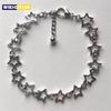Vintage Stars Charm Link Chain Bracelets On Hand For Women Girls Punk Grunge Stars Hand Bracelet Y2k Fashion Jewelry Accessories