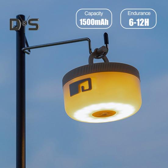 8 м выдвижная лампа для кемпинга, перезаряжаемая через USB, IPX4, водонепроницаемая, для сада, патио, двора, палатки, светодиодная лента для украшения