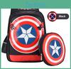 Captain Childrens America Backpack Shoulder Padding Multiple Compartment Storage