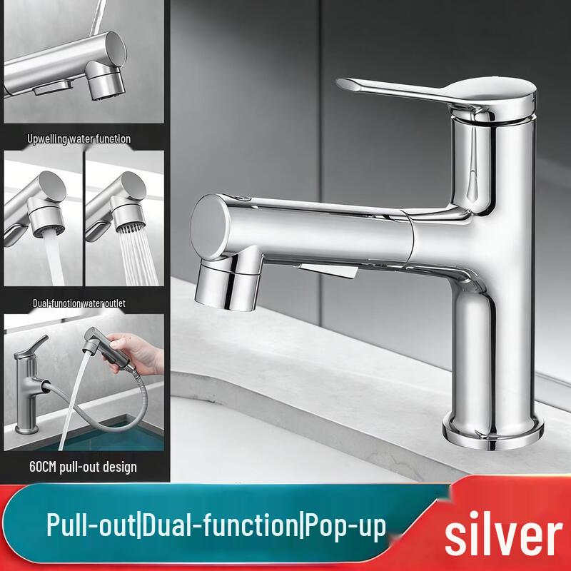 TLXT Bathroom Pull-Out Basin Faucet