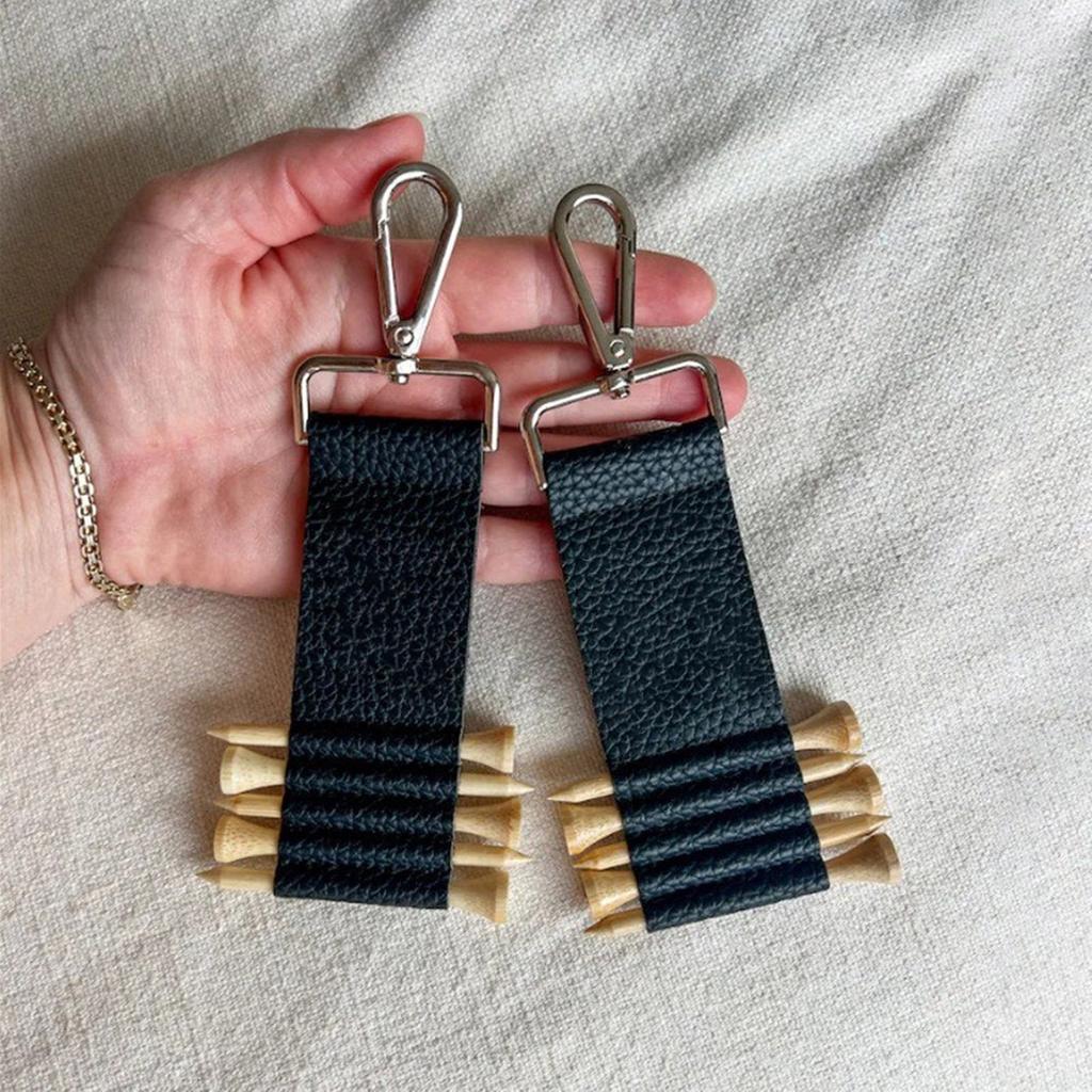 Крепление для сумки для гольфа Держатель для мячей для гольфа Аксессуары для сумки для гольфа Органайзер для сумки для гольфа Ремень из искусственной кожи Сумка для мячей для гольфа