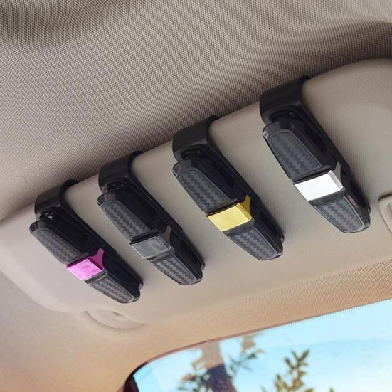 Автомобильный держатель для солнцезащитных очков, зажим для очков, вращающийся на 180 градусов, защита от царапин, простой в установке зажим для солнцезащитных очков