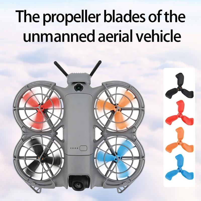 4Pcs Drones Propellers For Drones Replacement Low Noise and Quick Release Propeller Props Wing For Drones Accessories