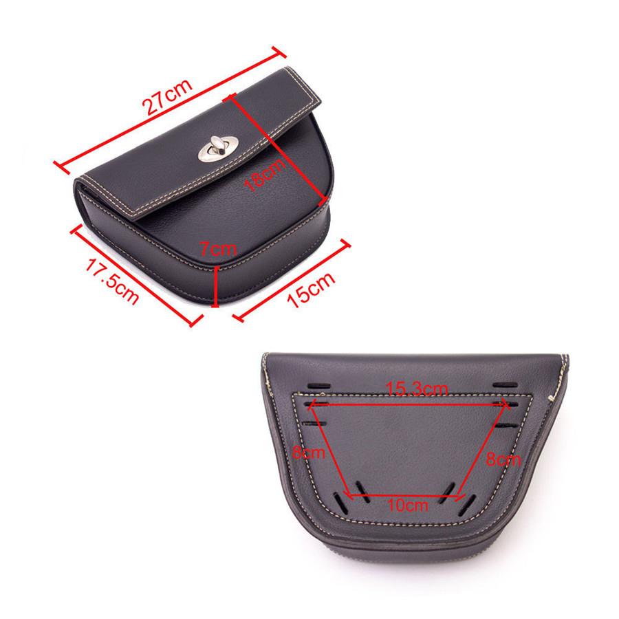 Универсальная треугольная мотоциклетная седельная сумка из ПУ кожи, багажная, для инструментов, боковая сумка для кафе рейсера, квадроцикла, кастом