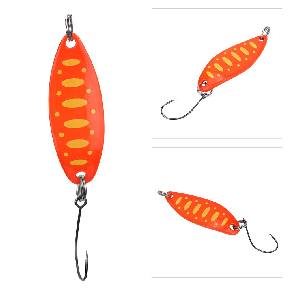 Блесны для форели Блесны для ловли форели Приманки для форели3.5г 3.4см(Оранжево-желтая точка)
