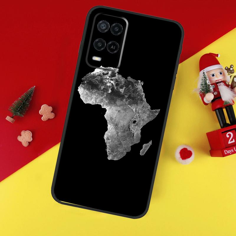 Africa Map Geography Case For Oppo A78 A98 A18 A38 A58 A5 A6 Pro A54 A74 A94 A17 A57 A80 A60 A40 A96 A76 A16 A15