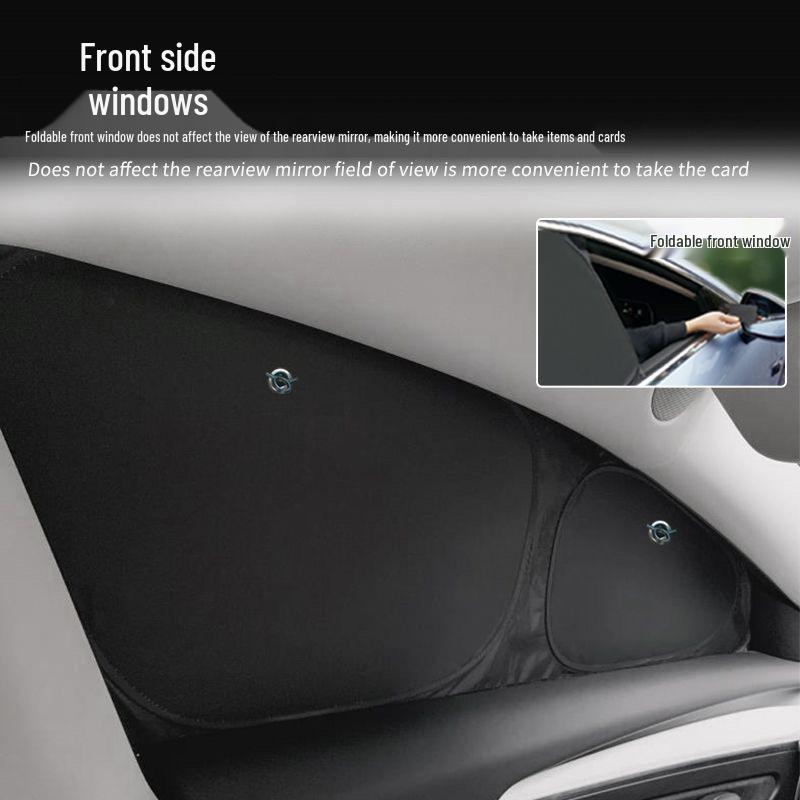 Tesla Model 3/Y Sunshade: Refresh Version Opaque Camping Privacy Curtain with Suction Cups