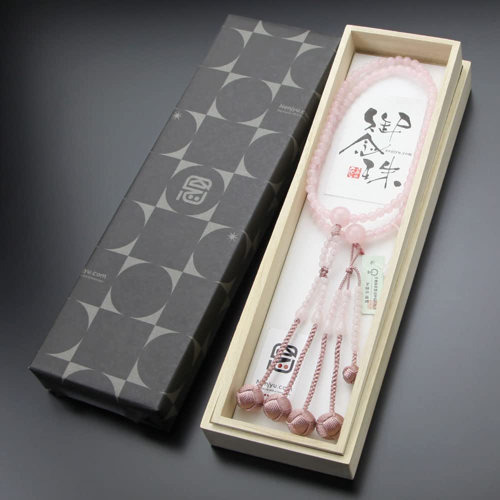 Нитирэн буддийские четки для женщин 8 размеров 108 бусин розовый кварц санскритские четки тэнбо четки киотские четки киотские двухколесные двойные
