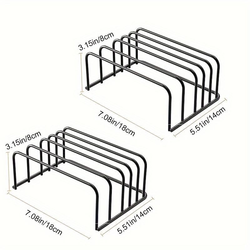 Kitchen Organizer for Cutting Boards& Bakeware, Durable Metal, Wide Slots for Multiple Pans & Boards, For Cabinets & Countertops