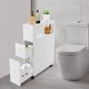 52x16.2x75cm Large Capacity Rectangular Storage Cabinet  Suitable for Bathroom, Toilet, Bedroom, Laundry Room