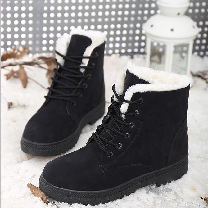 2023 Fashion Boots Winter Boots Snow Boots Women's Large Size Warm Boots Women's Cotton Shoes