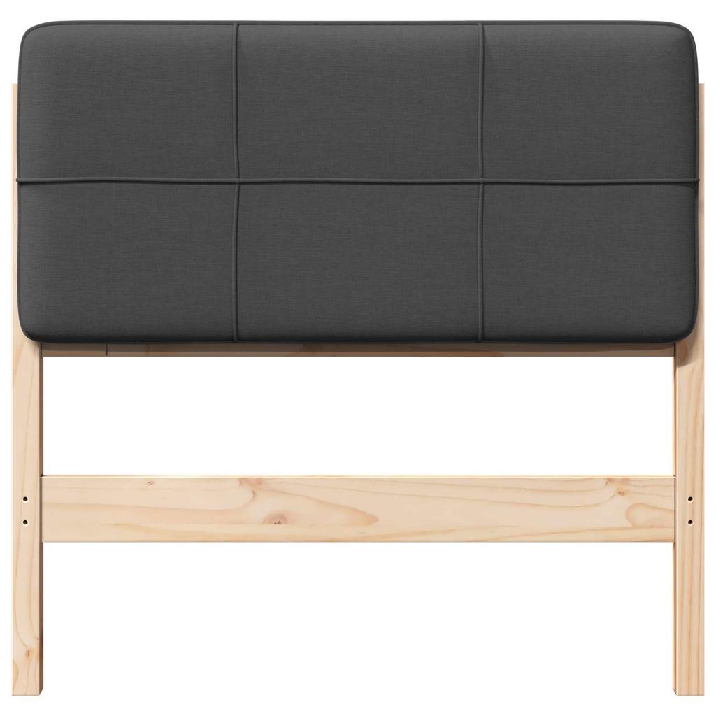 Upholstered Headboard with Headboard in Brown and Dark Grey 75 cm