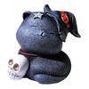 Resin Cat Figurines Hand-painted Magician Cat Statue for Halloween Decor Collectible Cat Figurine Sculpture for Home Table Shelf