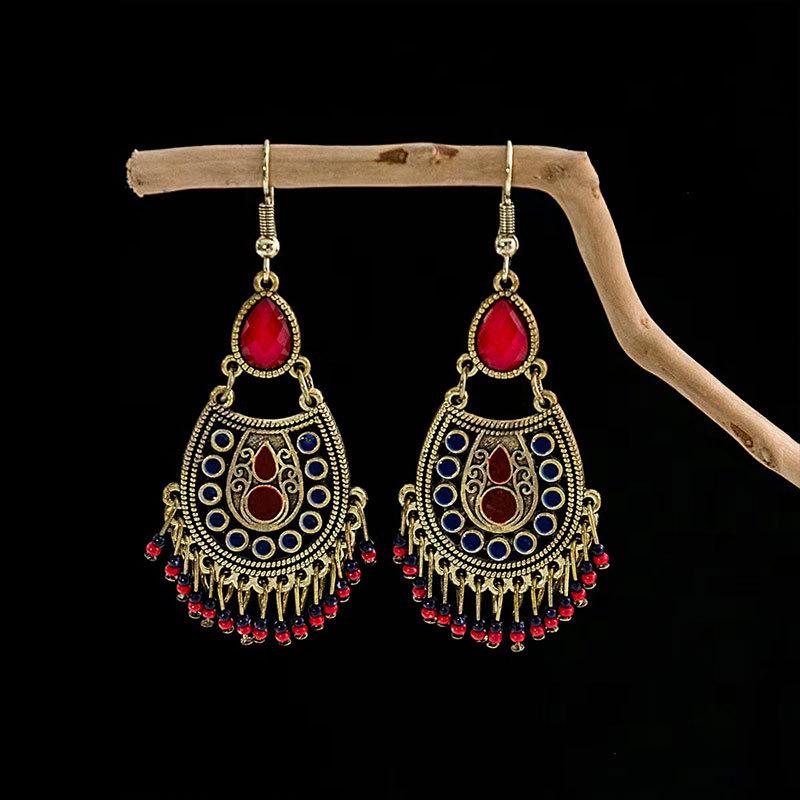 Bohemian Ethnic Tassel Earrings - Tribal Style for Holiday Travel Photography