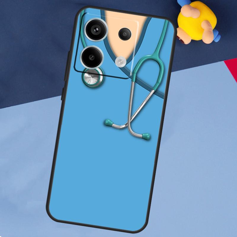 Забавный чехол для медсестры и врача для Xiaomi Redmi 13C 12C 10C 10A 9C Note 12 13 10 8 9 11 Pro 12S 10S 11S