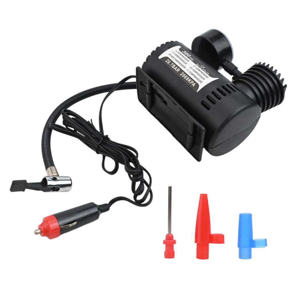 Lightweight 12V Air Compressor 300psi Electric For Inflator for Car Tires and Sports Balls Portable and Compact Design